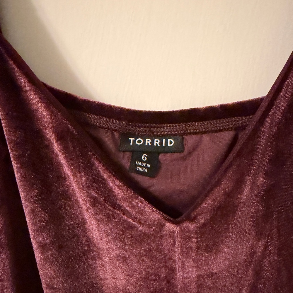 Torrid Elegant Velvet Dress - Picture 2 of 5
